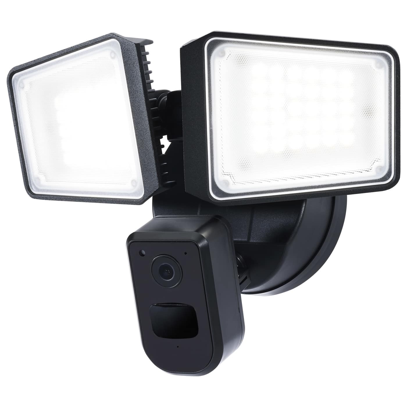 Satco 65-921 – Starfish SMART WiFi Outdoor 36W Black Security Light w/ Camera