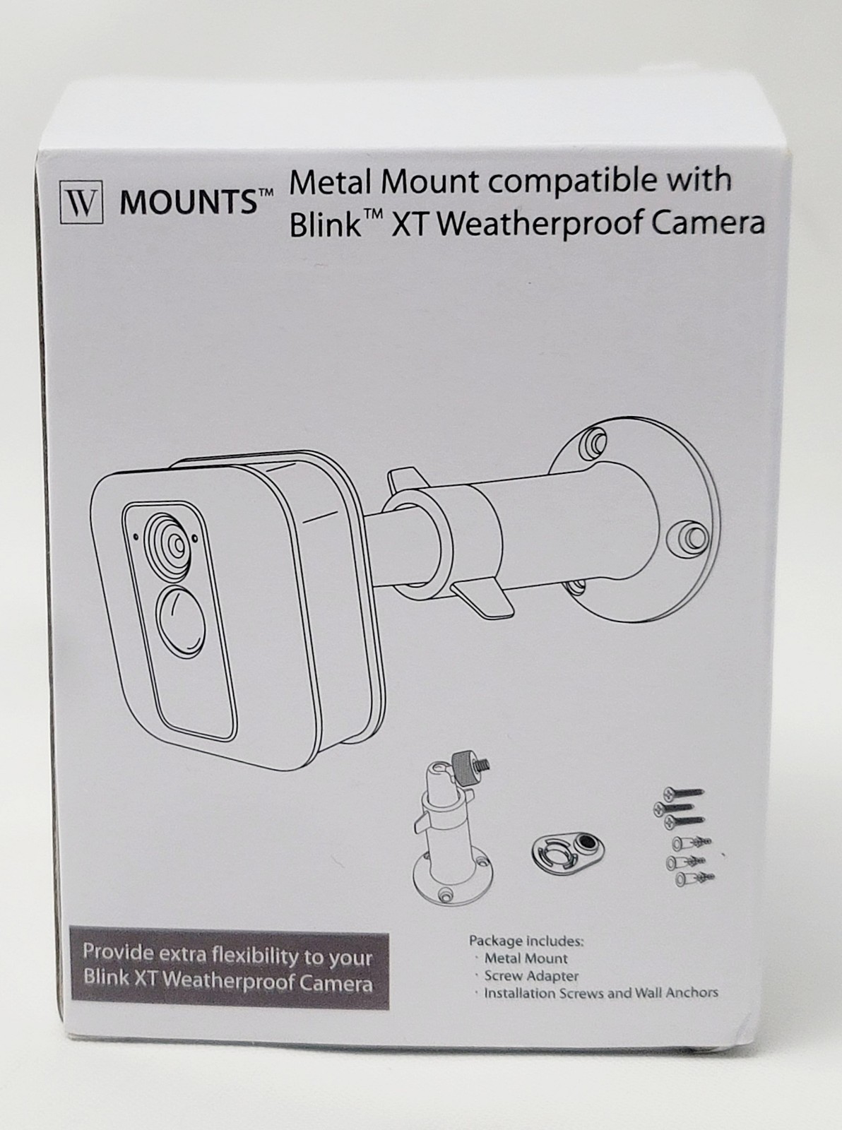 3 Wasserstein Metal Mounts Compatible w/ BLINK XT Weatherproof Camera BLACK New