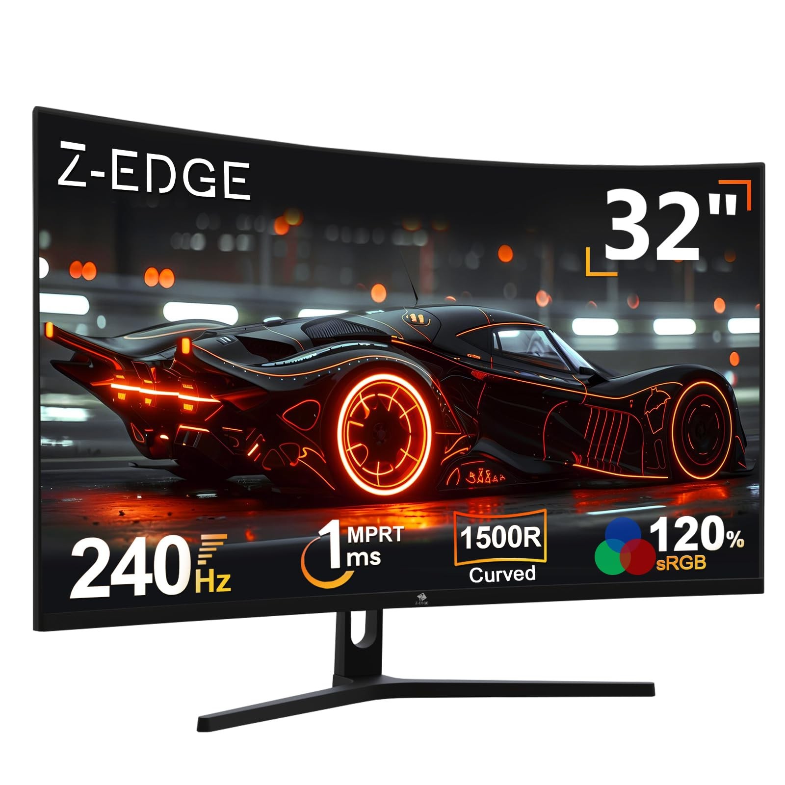 Z-EDGE 32″ Curved Gaming Monitor FHD 1080P 240Hz 1ms MPRT 1500R DP HDMI