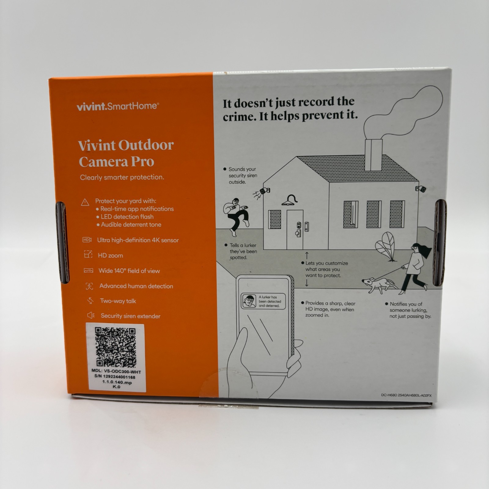 Vivint Outdoor Camera Pro – VS-ODC300 Gen 1 White – WiFi – NEW IN BOX -Ship Free