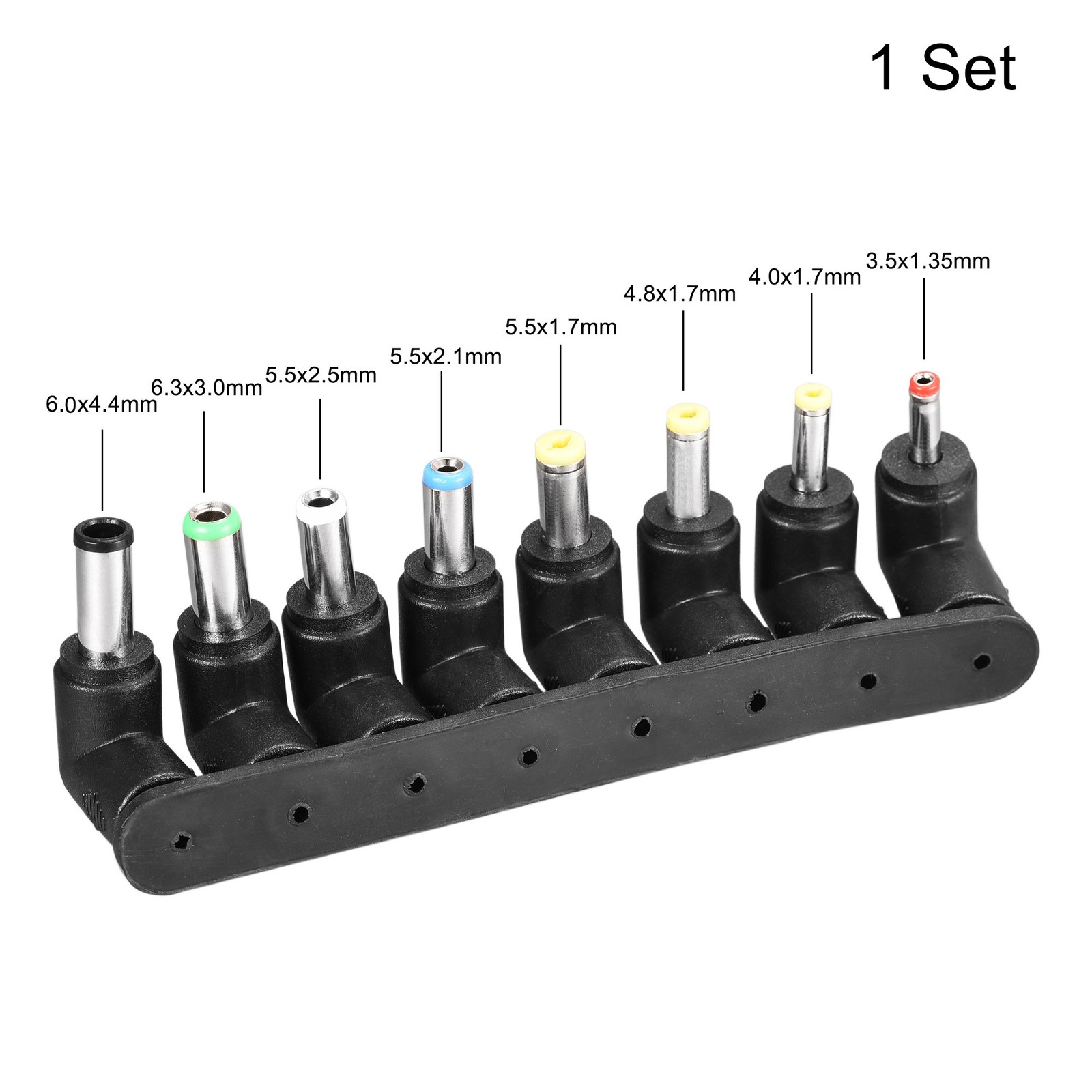 8 x DC Power Adapter Kit 5.5×2.1mm Right Angle Jack Converter Barrel Connector