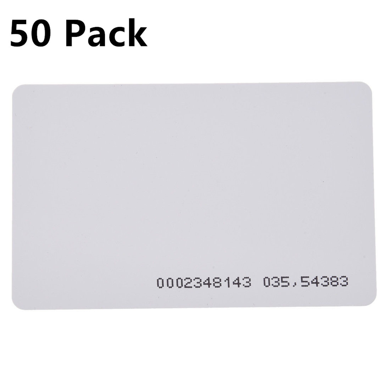 50Pcs/Set Door Entry Access Proximity RFID ID Cards Token TK4100 EM4100 125Khz
