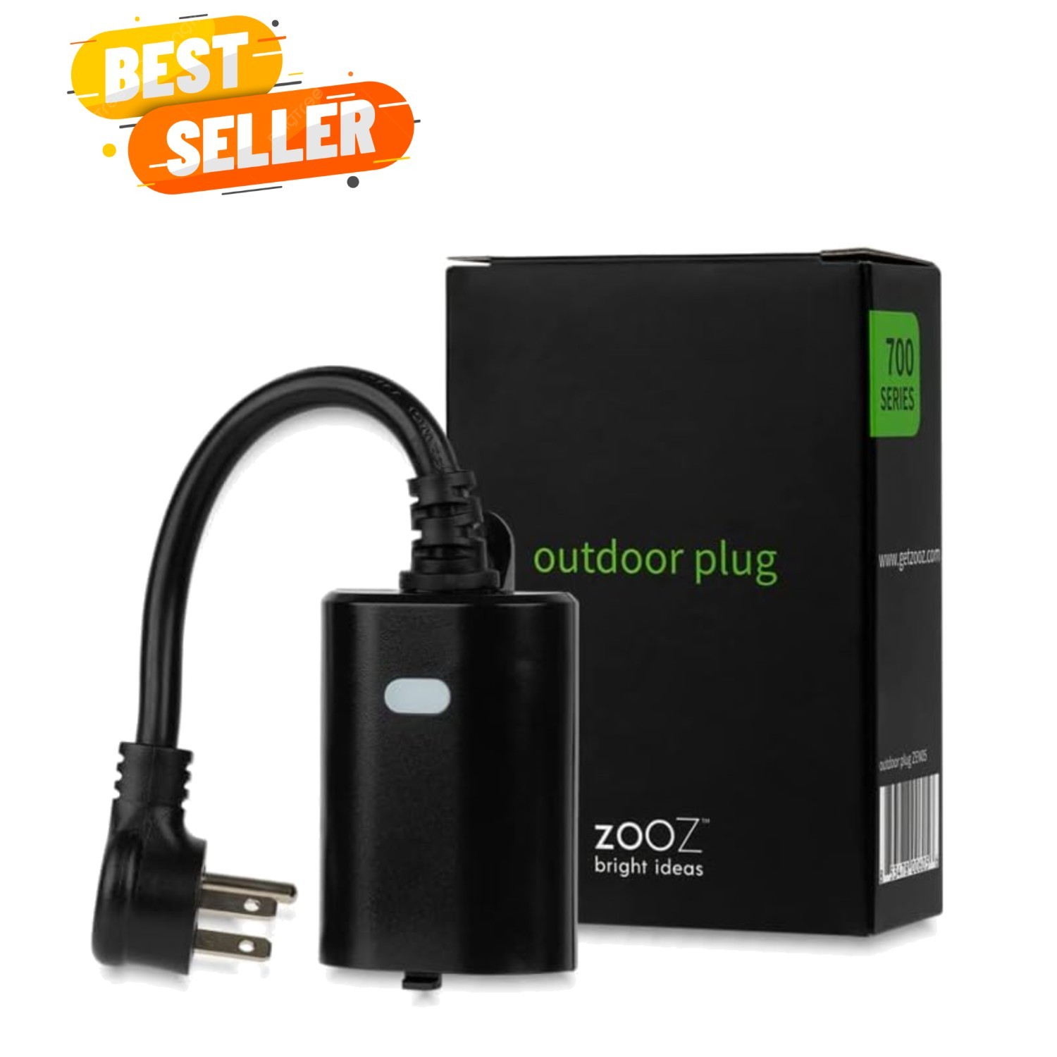 700 Series Z-Wave Plus Outdoor Single Plug | Hub Required | Works with the Z-…