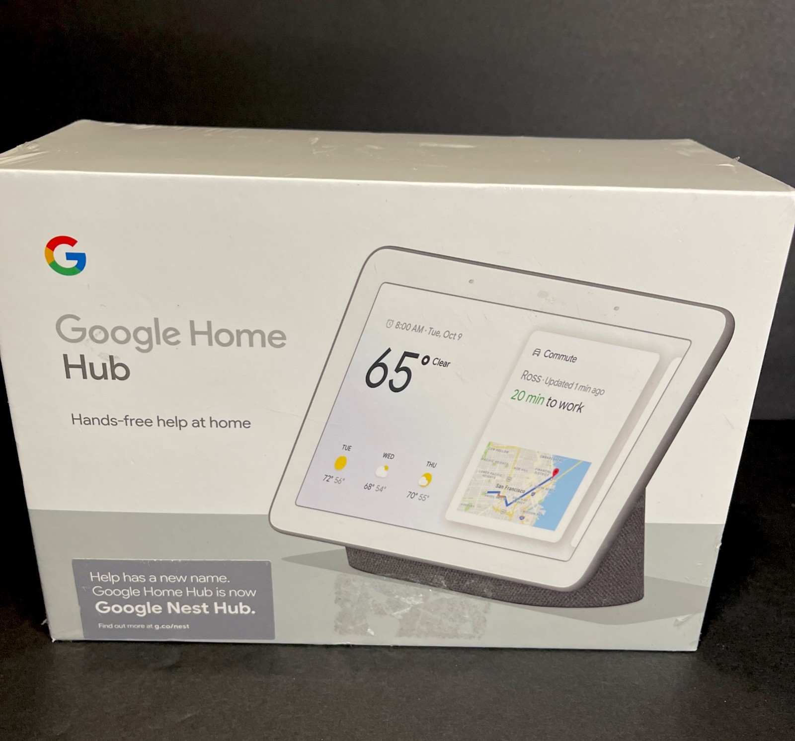 Google Home Hub 1st Gen w/ Google Assistant – GA00515-NEW SEALED w/Smart switch