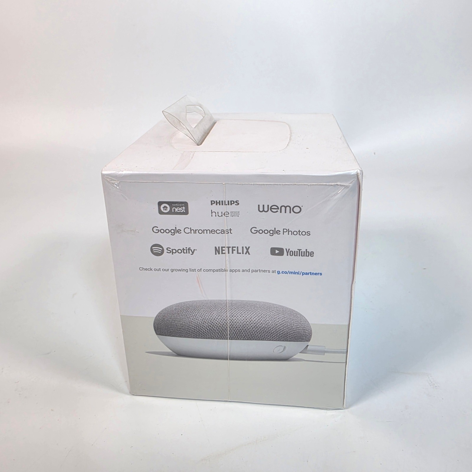 NEW Google Home Mini Smart Speaker Chalk White Voice Assistant Sealed