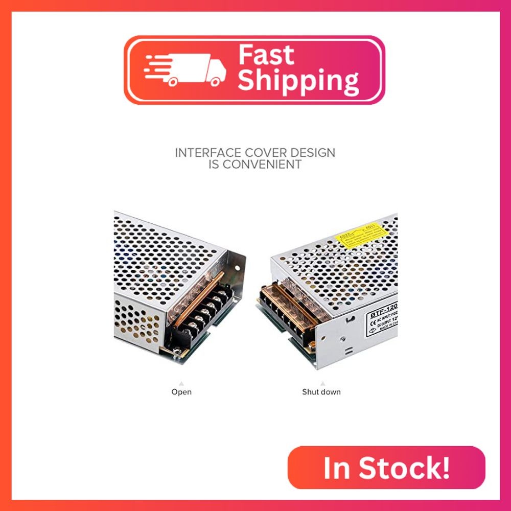 BTF-LIGHTING AC100-240V to DC12V10A Max120W Switching Power Supply Device Transf
