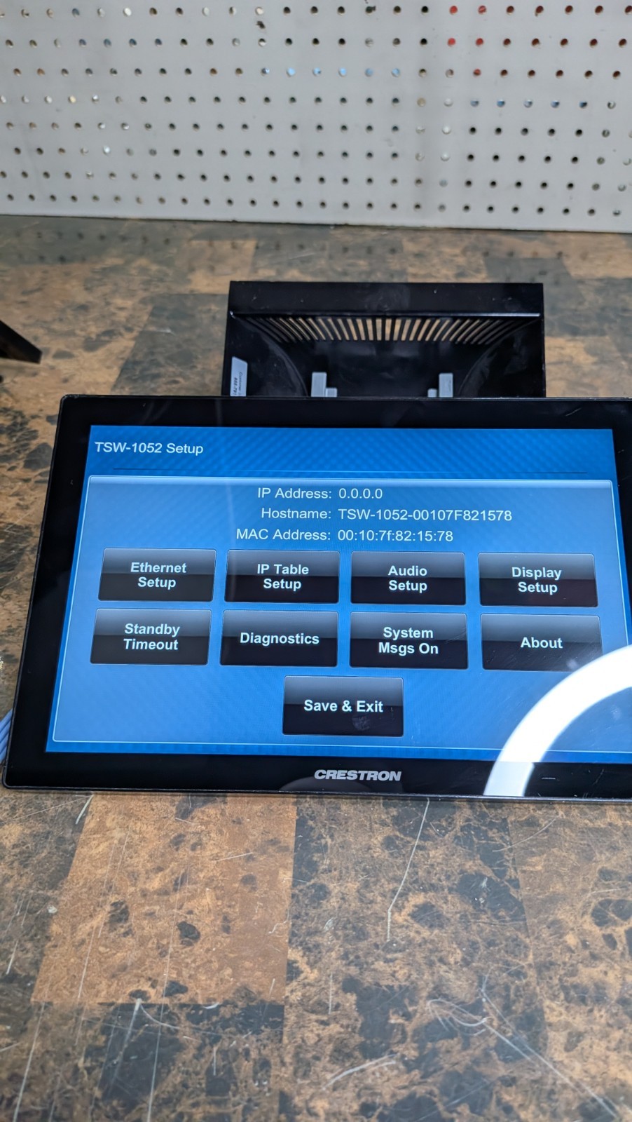 Crestron TSW-1052-B-S 10.1” Touch panel With Magnetic Stand – Tested