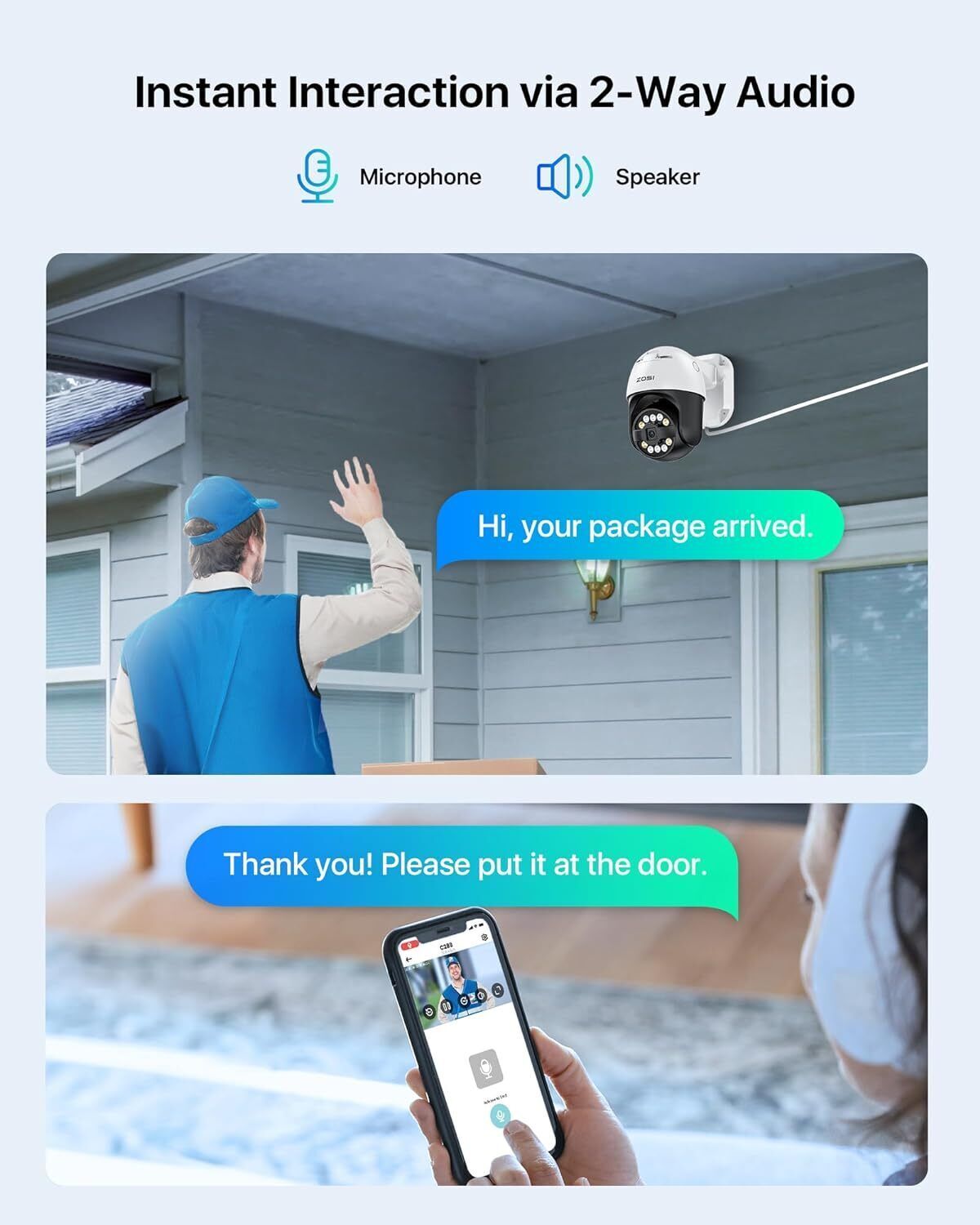 ZOSI 4K 8CH 8MP PoE Security Camera System with Smart Face/Person/Vehicle Detect