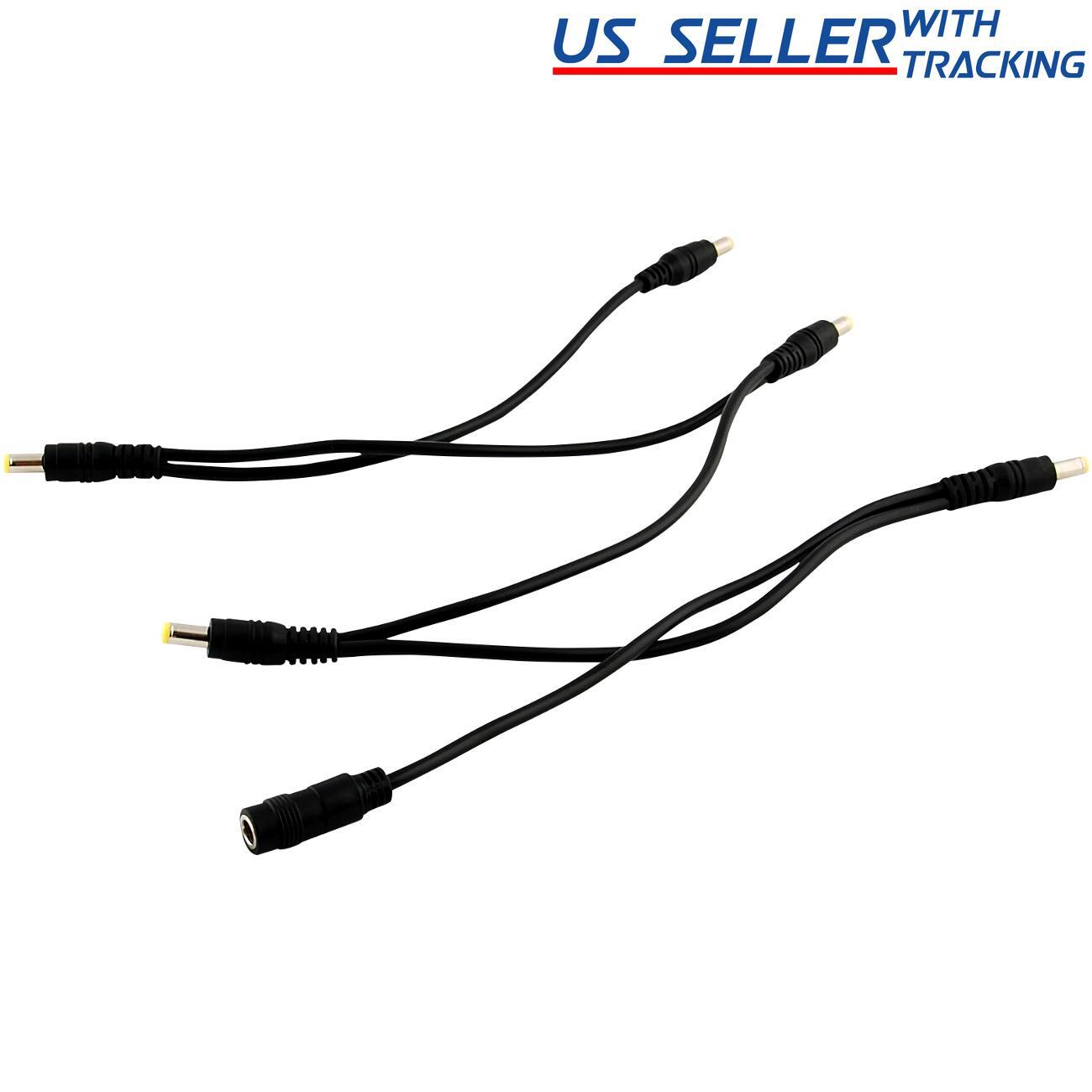 1:5 DC Daisy-Chain Power Splitter Cable 1 Female to 5 Male 5.5×2.1mm