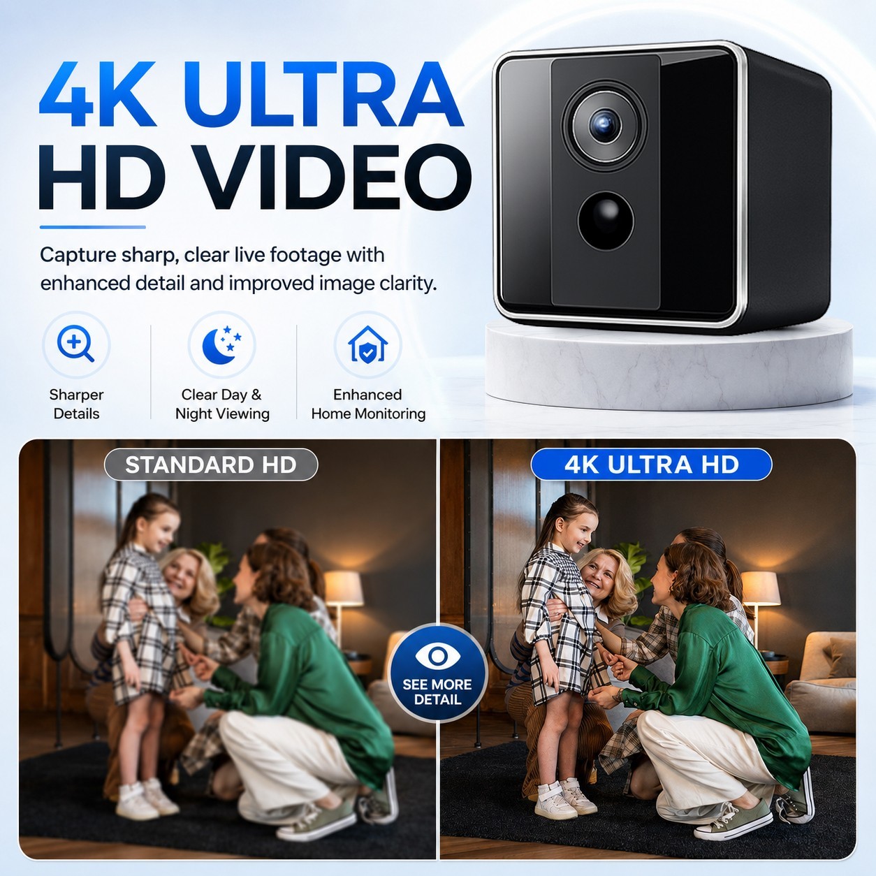New Mini Smart Camera Wireless HD Night Vision Home Security Motion Detection