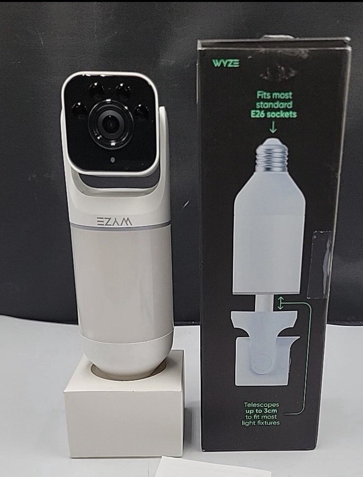 Wyze – 2k Smart Lightbulb WI-Fi Security Camera with Color Night Vision & Dim…