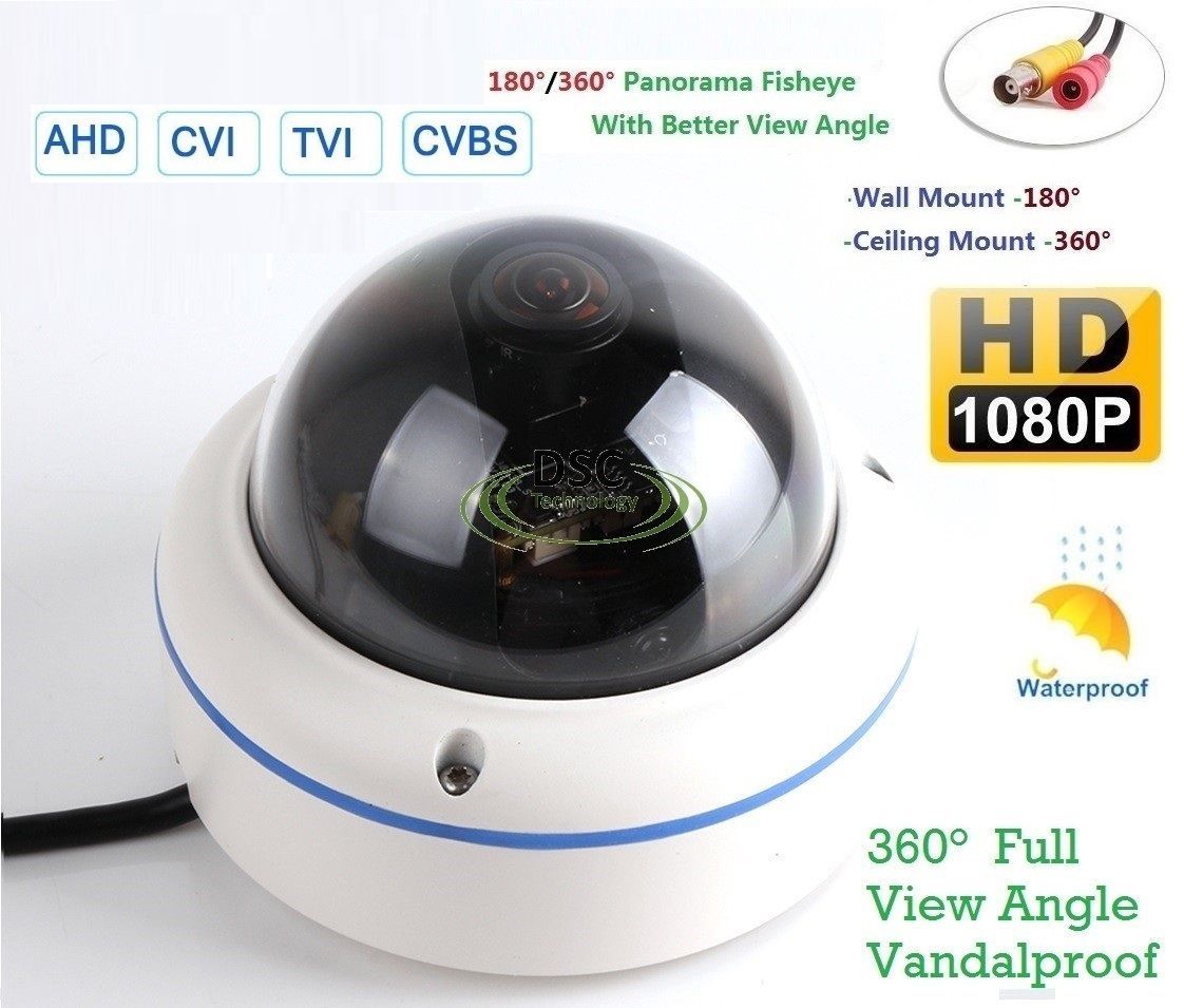 DSC-PC01, Fisheye 180/360Degree 700TVL Sony HAD II CCD E-Effio CCTV Dome Camera