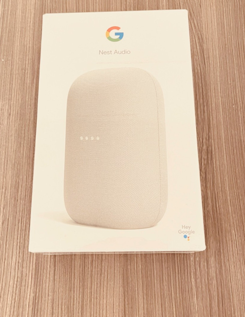 Google Nest Audio Smart Stereo Speaker Voice Assistant Chalk Gray