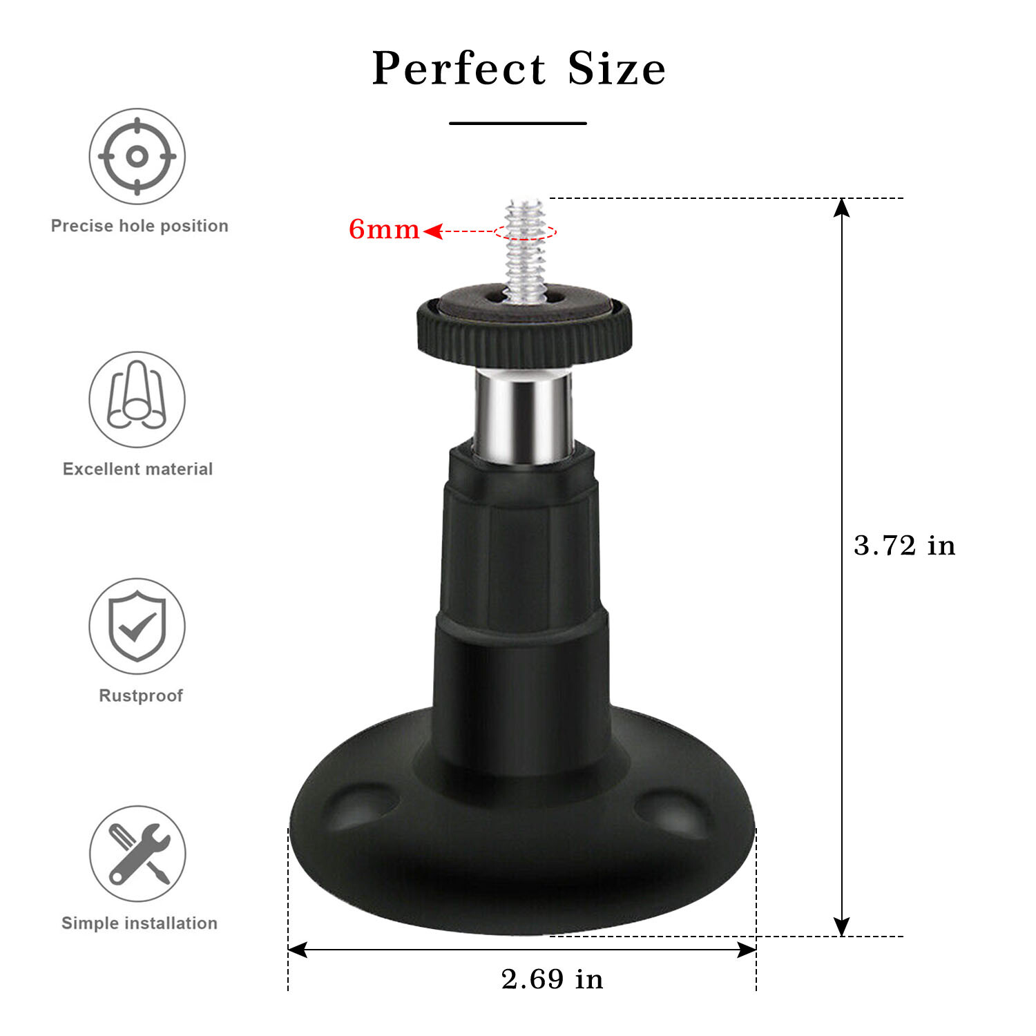 For Arlo Pro Security – 4Pack Flexible Camera Wall Mount Bracket Outdoor Indoor