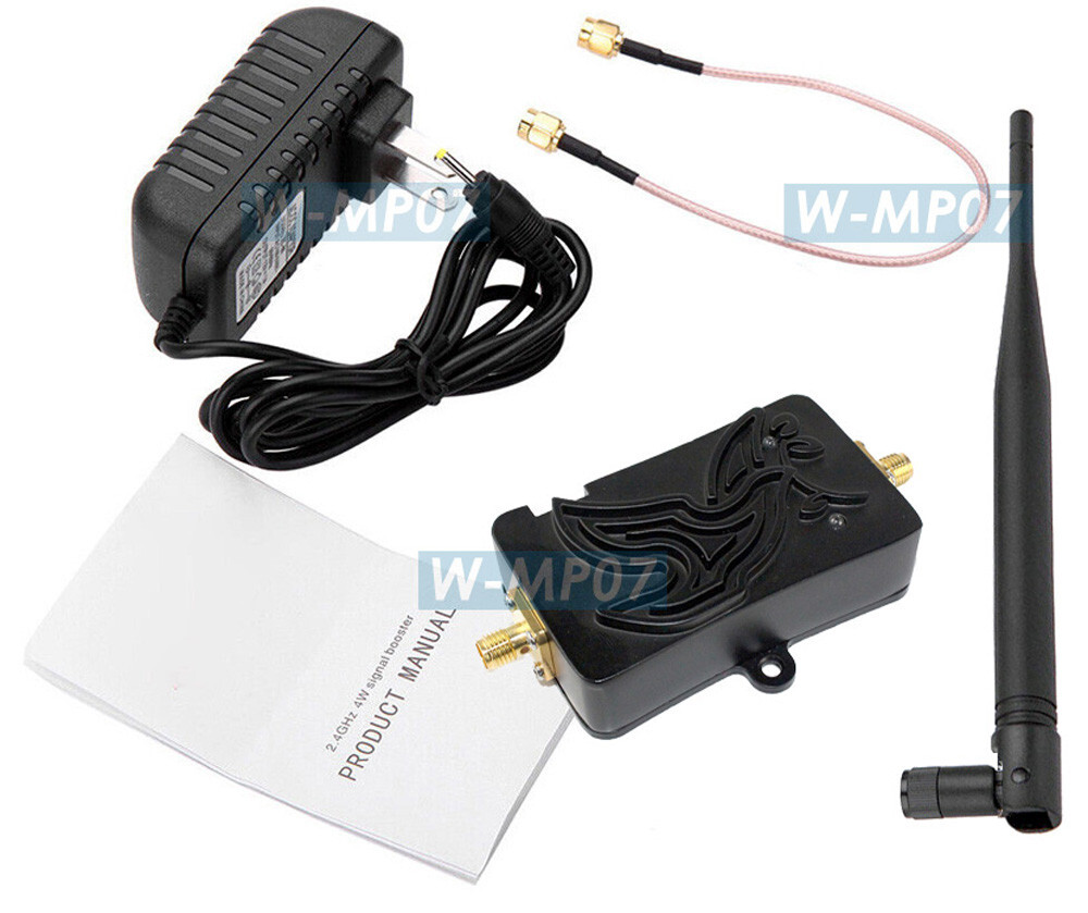 2.4G Wi-Fi Signal Amplifier W/Antenna 36dB 4000mW Boost For Drone RC Controller