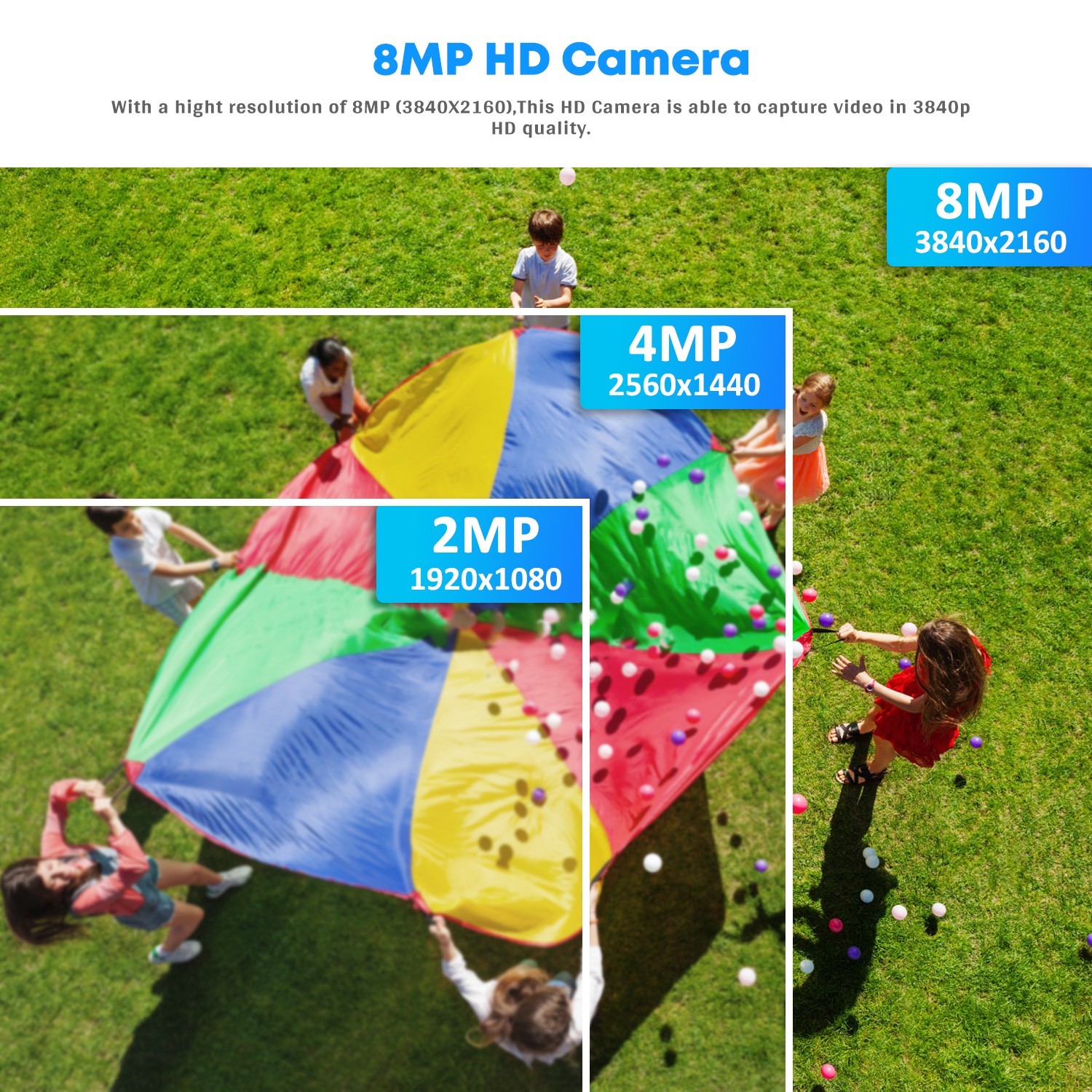 Eyessys 8MP/4MP 360° Panoramic Fisheye 1.8mm Lens Security POE Camera for NVR