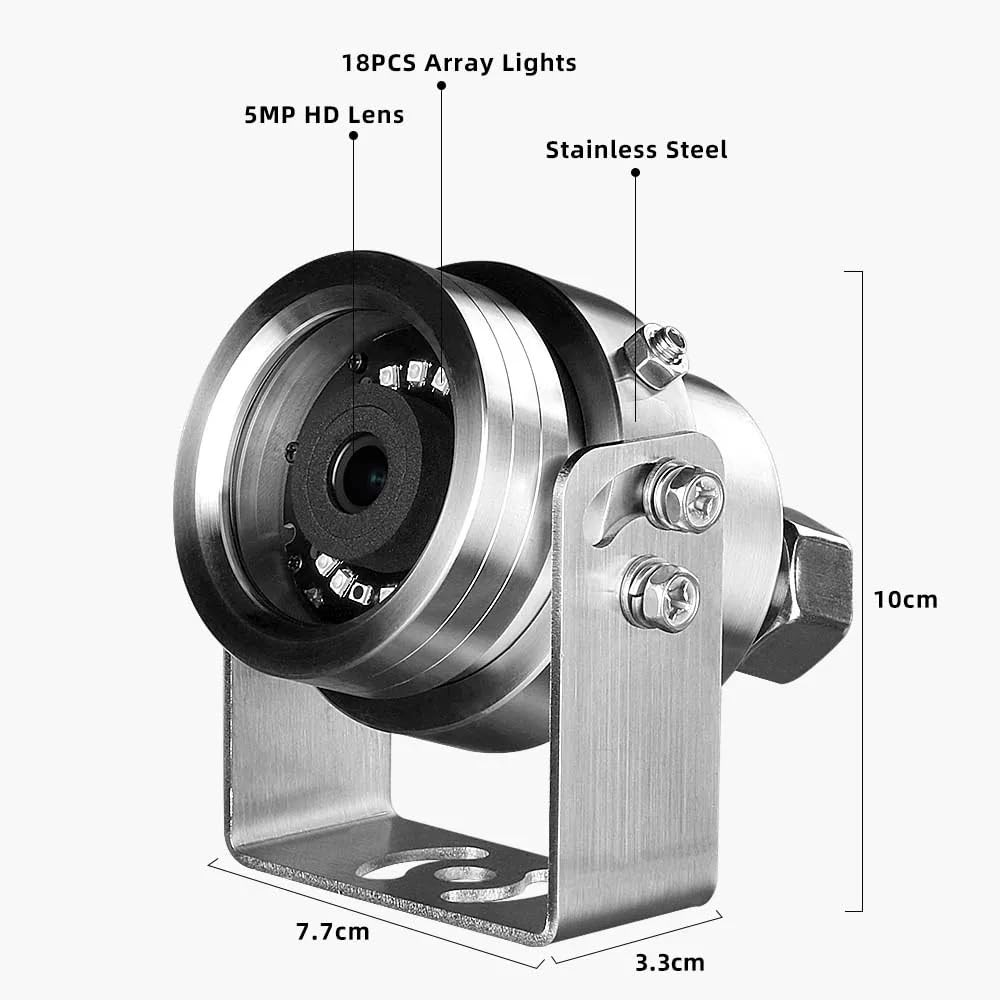 HJT 5MP POE Explosion Proof Camera, 304 Stainless Ste