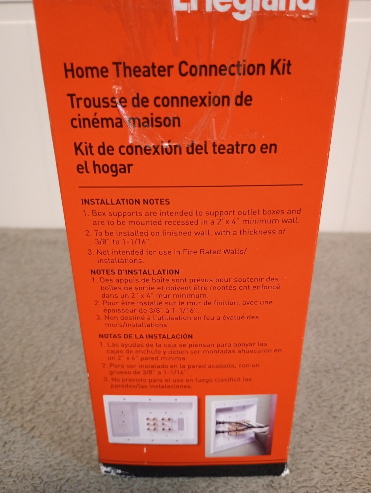 Legrand HT2103WHV1 Home Theater Connection Kit New