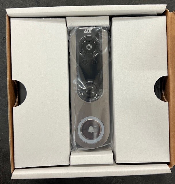 DBC835-V2 Brand New ADT Doorbell Camera with Mounting Kit & Wedge