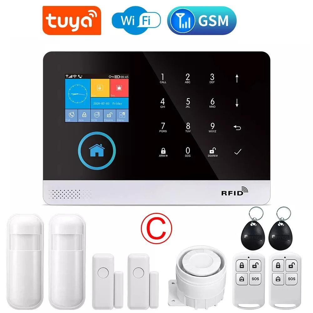 Hot Tuya Alarm System Wifi/2.4 GSM/4G Motion Sensor Smart Home Wireless Security