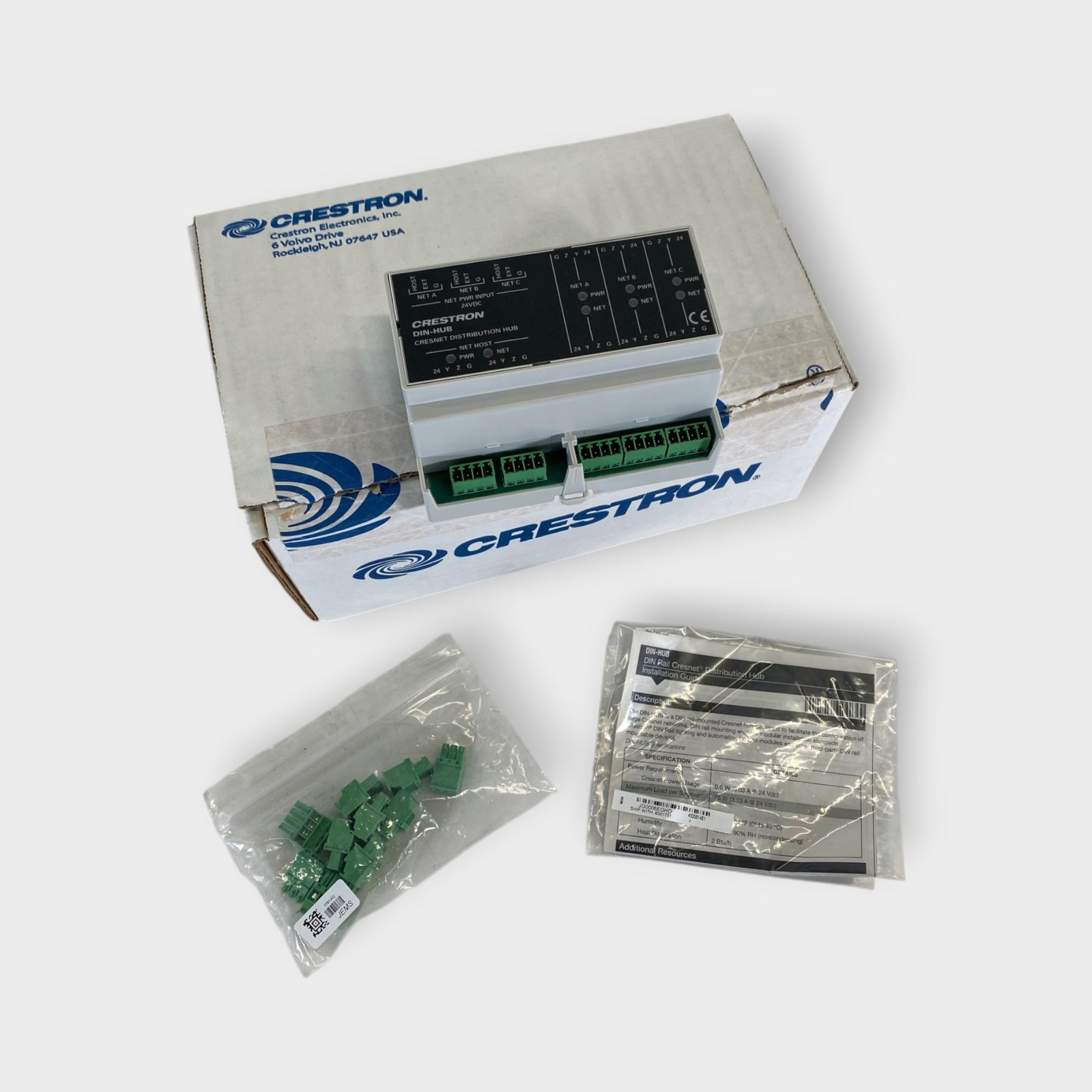 Crestron DIN-HUB Cresnet Distribution Hub – Used – Tested – Free Shipping