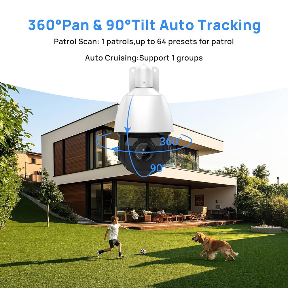 VIKYLIN 8MP 4K IR PTZ Camera Humen Auto Tracking 18X 25X 40X Zoom Optional CCTV