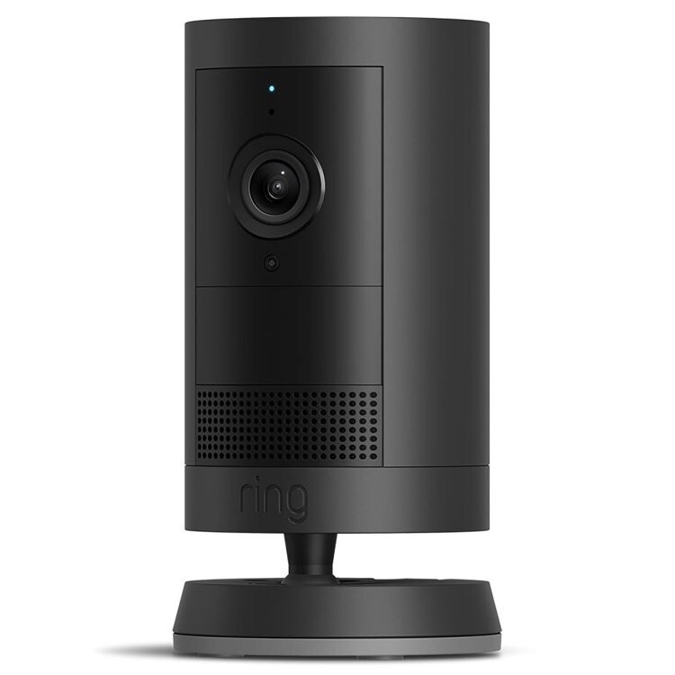 Ring Outdoor Cam Plus Battery 2K HD Smart Security Camera – Black