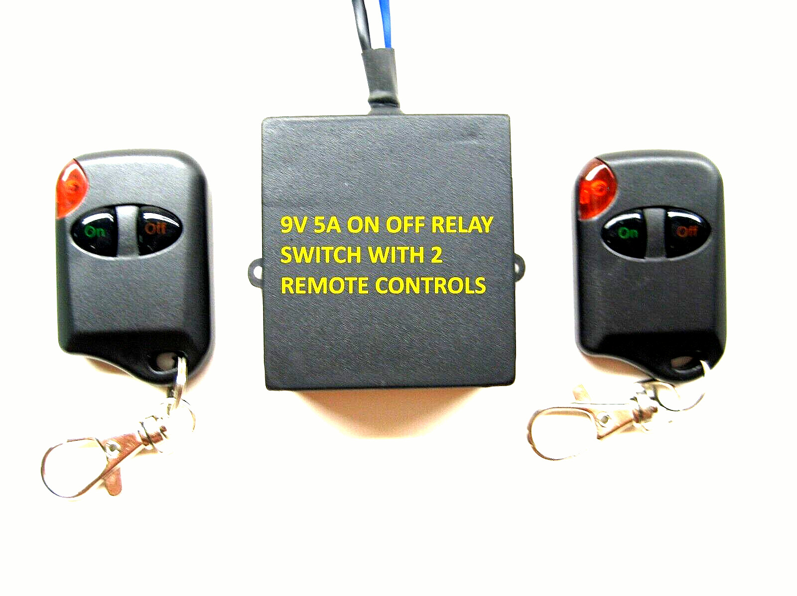 MSD 315mhz 9V on/off relay contact switch with 2 wireless remote key fobs RS90