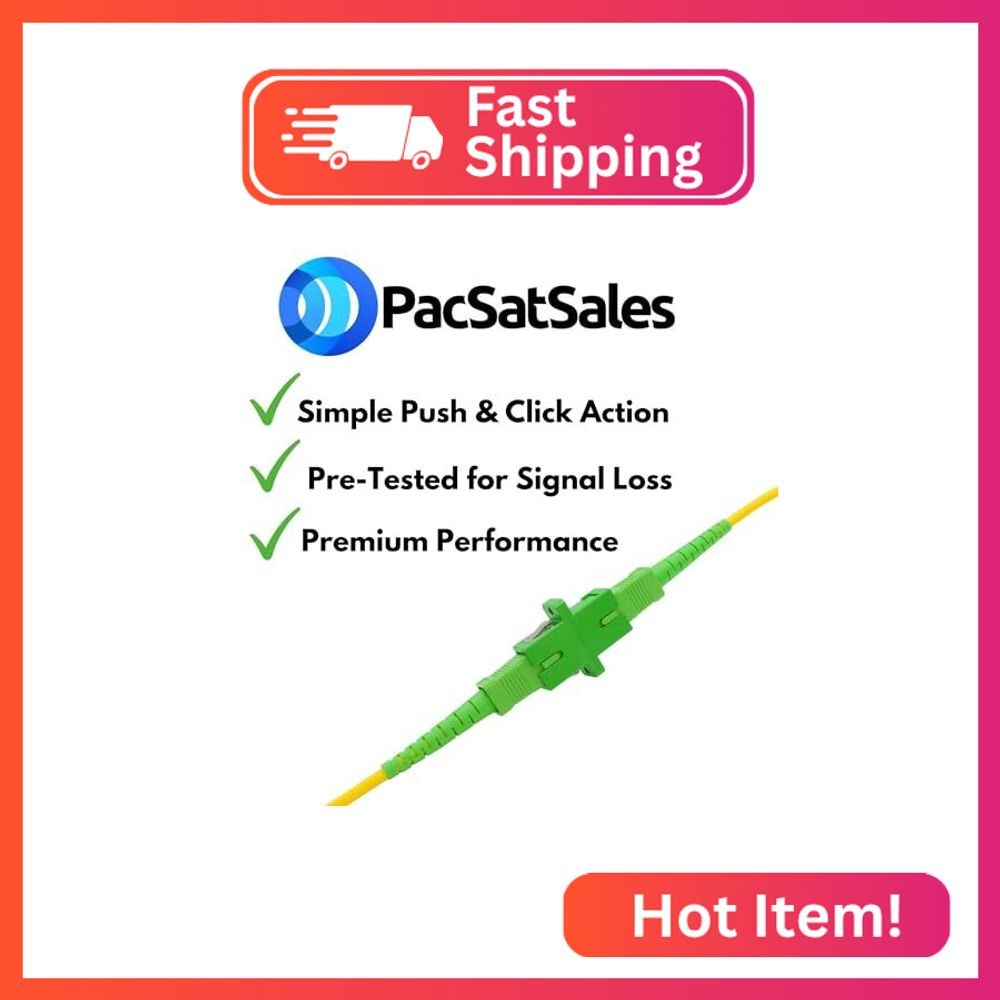 PacSatSales – SCAPC Fiber Optic Coupler – 5 Pack – SC/APC Fiber Coupler Kit for