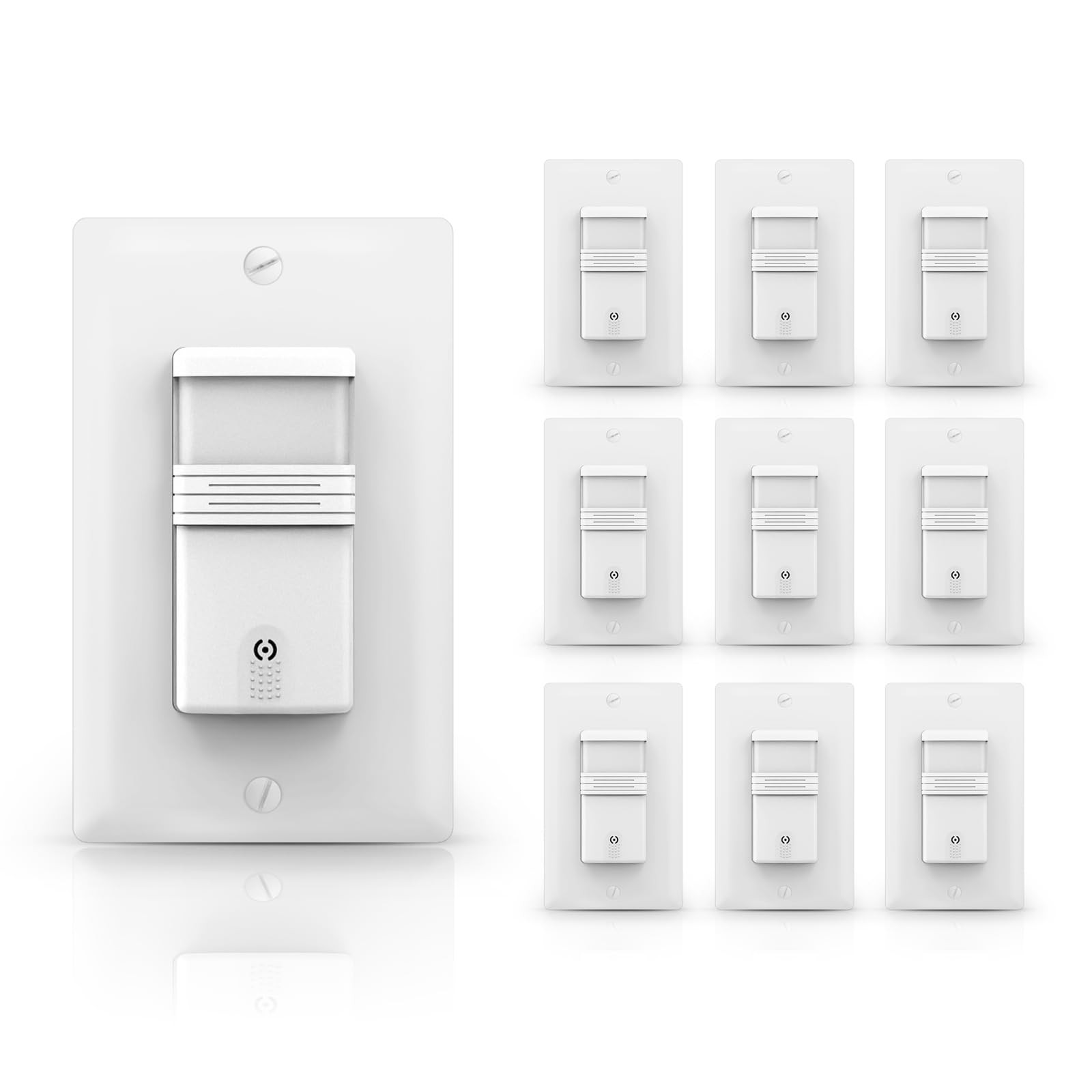 ECOELER 10Pack Occupancy Motion Sensor Light Switch, PIR Infrared Motion Acti…