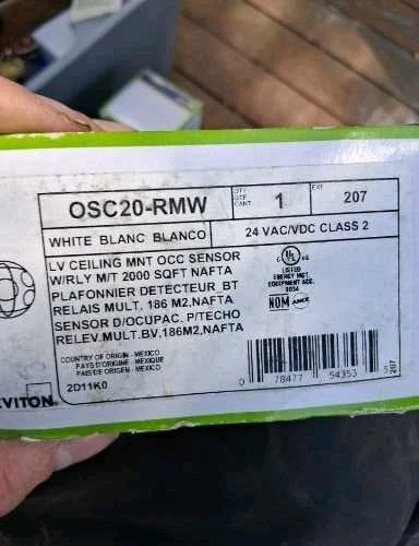 Lot 7 White Ceiling Occupancy Sensor 2000 Sq Ft, OSC20-RMW, OCC Sensor, LV 360