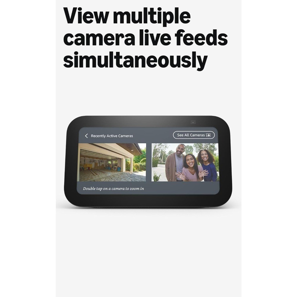 Smart Display with Alexa Early Access Enhanced Bass and Clearer Sound Charcoal