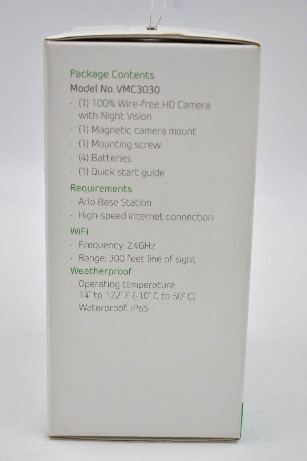 Netgear Arlo Add-On VMC 3030 Wire-Free Camera New Sealed Box