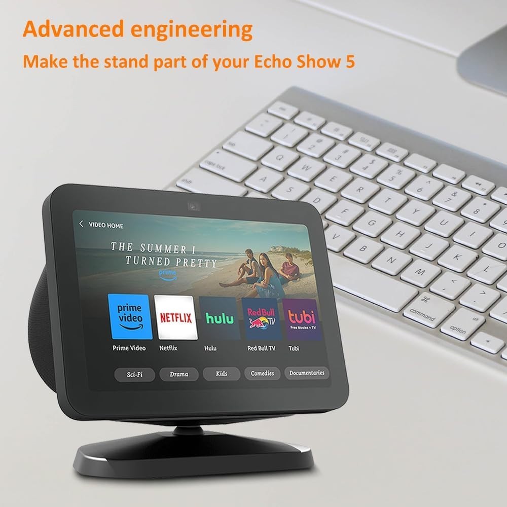 Echo Show 8 (3Rd Gen) Adjustable Stand with USB-C Charging Port | Charcoal