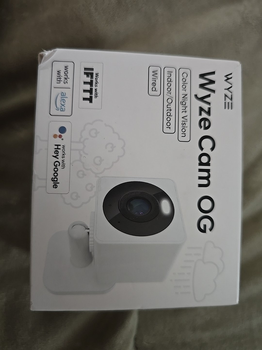 WYZE Cam OG 1080p HD Wi-Fi Security Camera – Indoor/Outdoor Color Night Vision