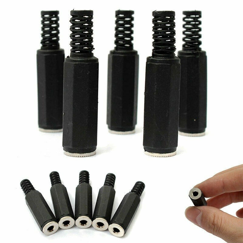 5 pcs Stereo Female 3.5mm Jack Plug Audio Adapter Socket Connector Solderable.