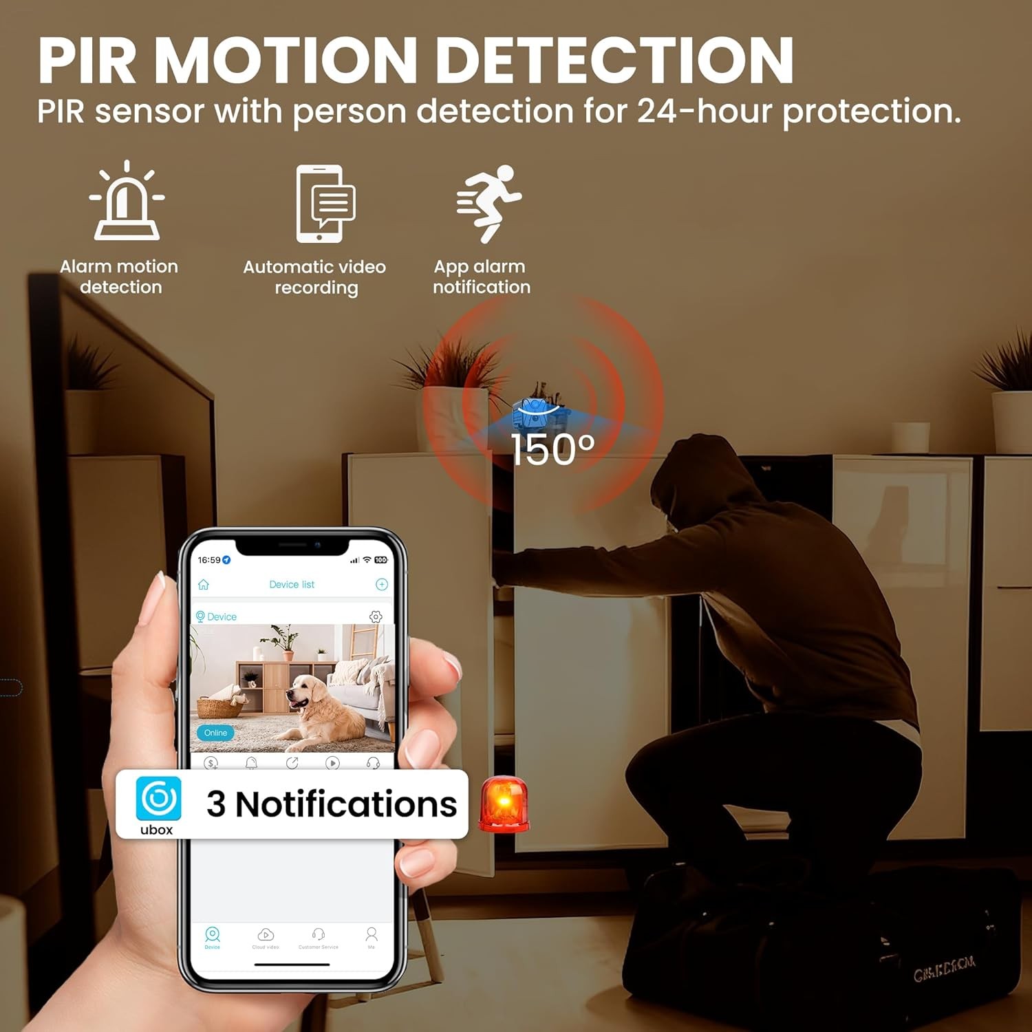 4K Mini Wireless Security Camera with AI Detection & 60 Days Battery Life