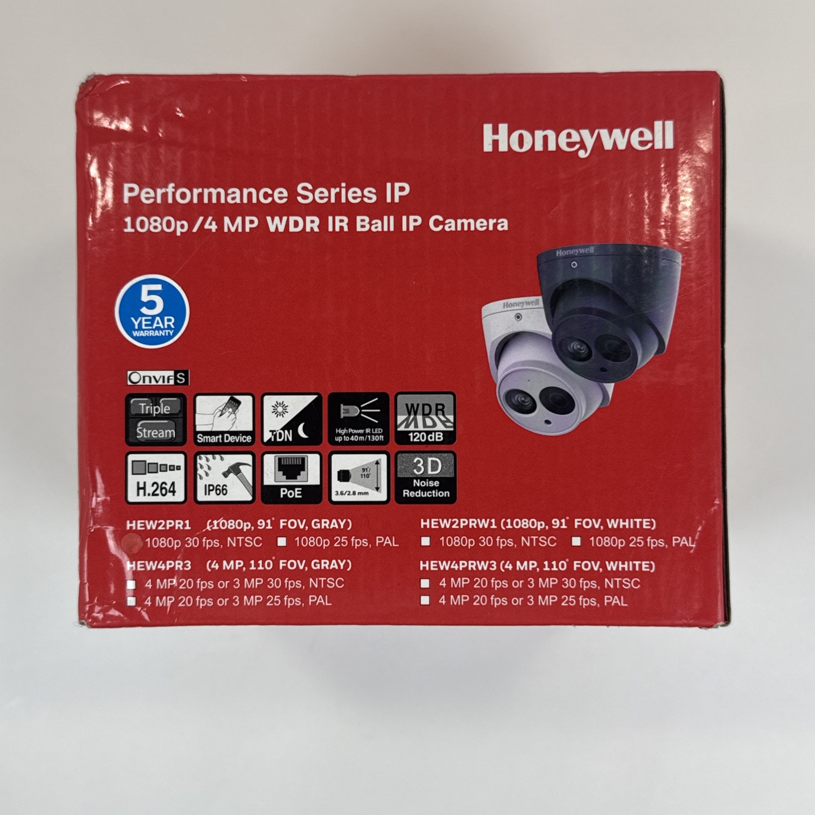 Honeywell HEW2PR1 2MP 1080P IR Ball Camera 3.6mm – Grey