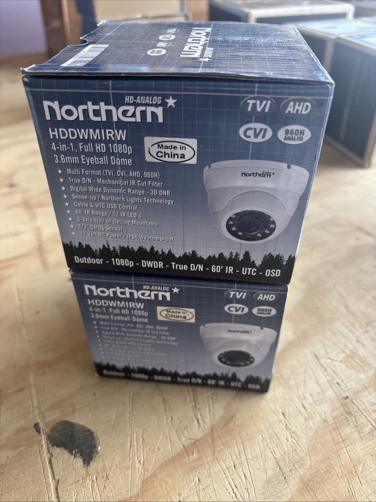 2 Northern 960H Analog Cameras