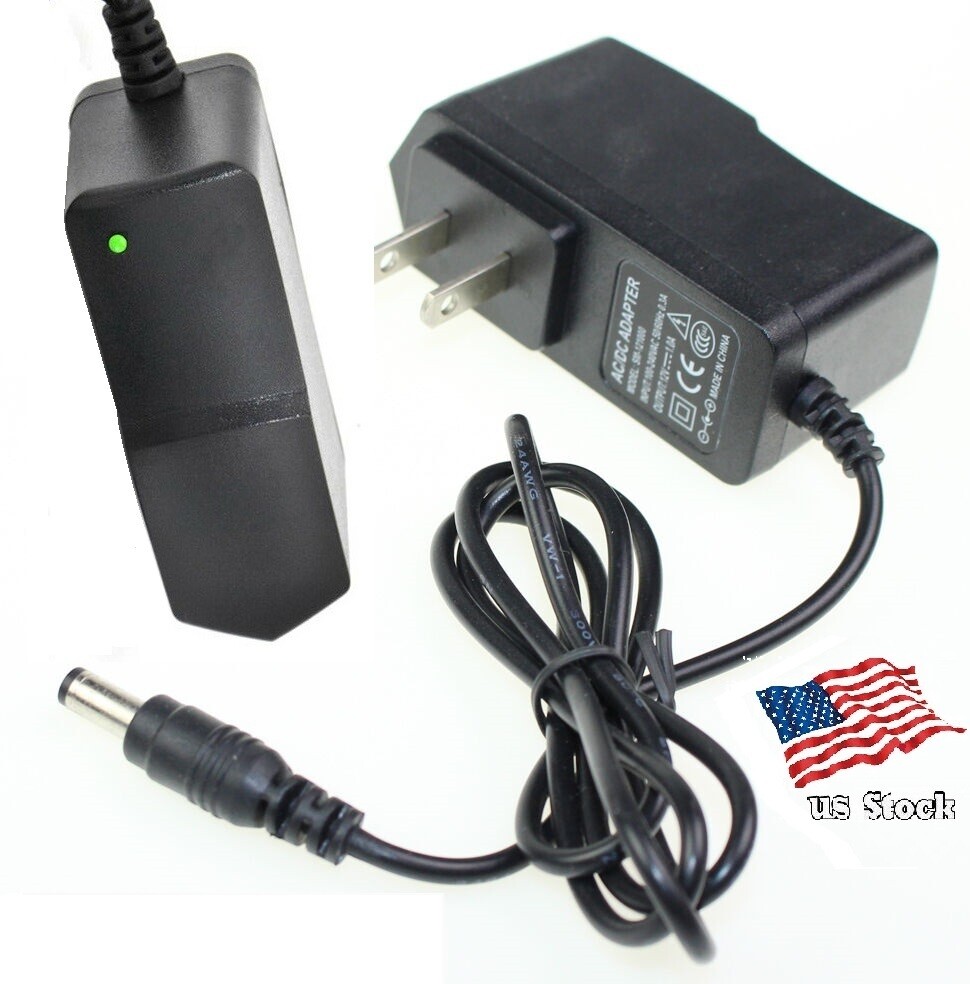 AC 100-240V DC 12V 1A 5.5x 2.1mm Wall Charger Power Supply Adapter US Plug CCTV