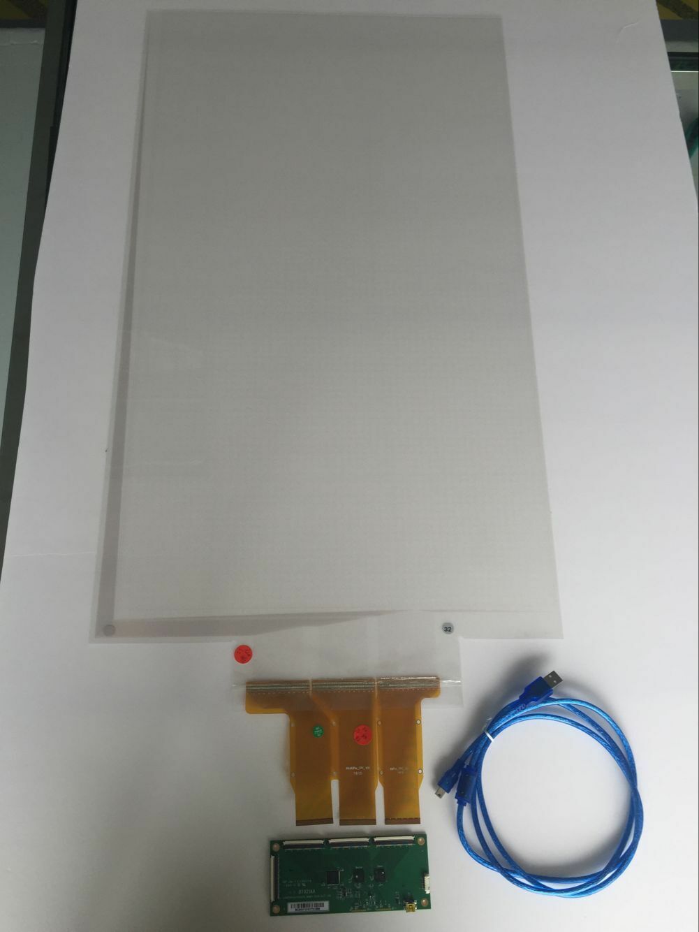 49″ 20 points Interactive Capacitive touch foil for interactive screen/Side Tail