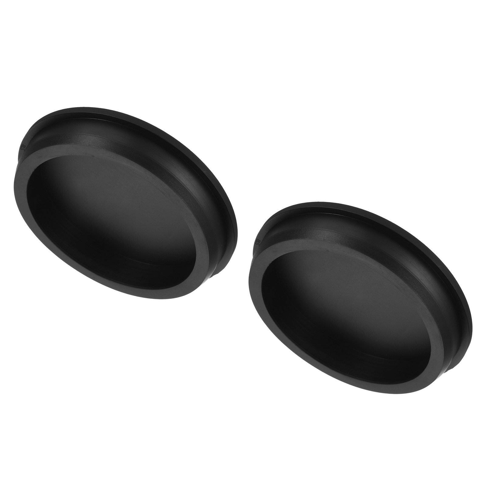 High Temp Silicone Plug t Shaped Solid Stopper Black 95x4x18x78mm 2Pcs