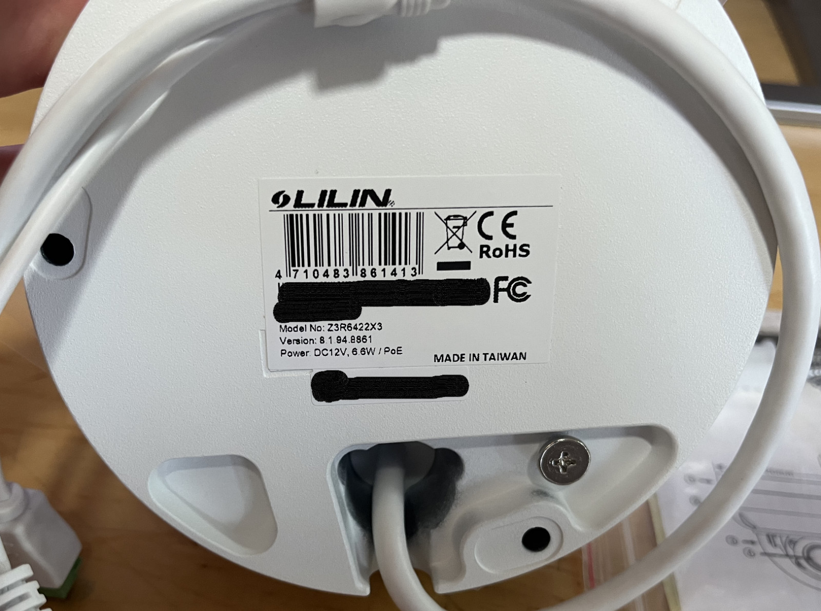 LILIN Z3R6422X3 1080P Auto Focus IR Vandal Resistant Dome IP Camera – NEW