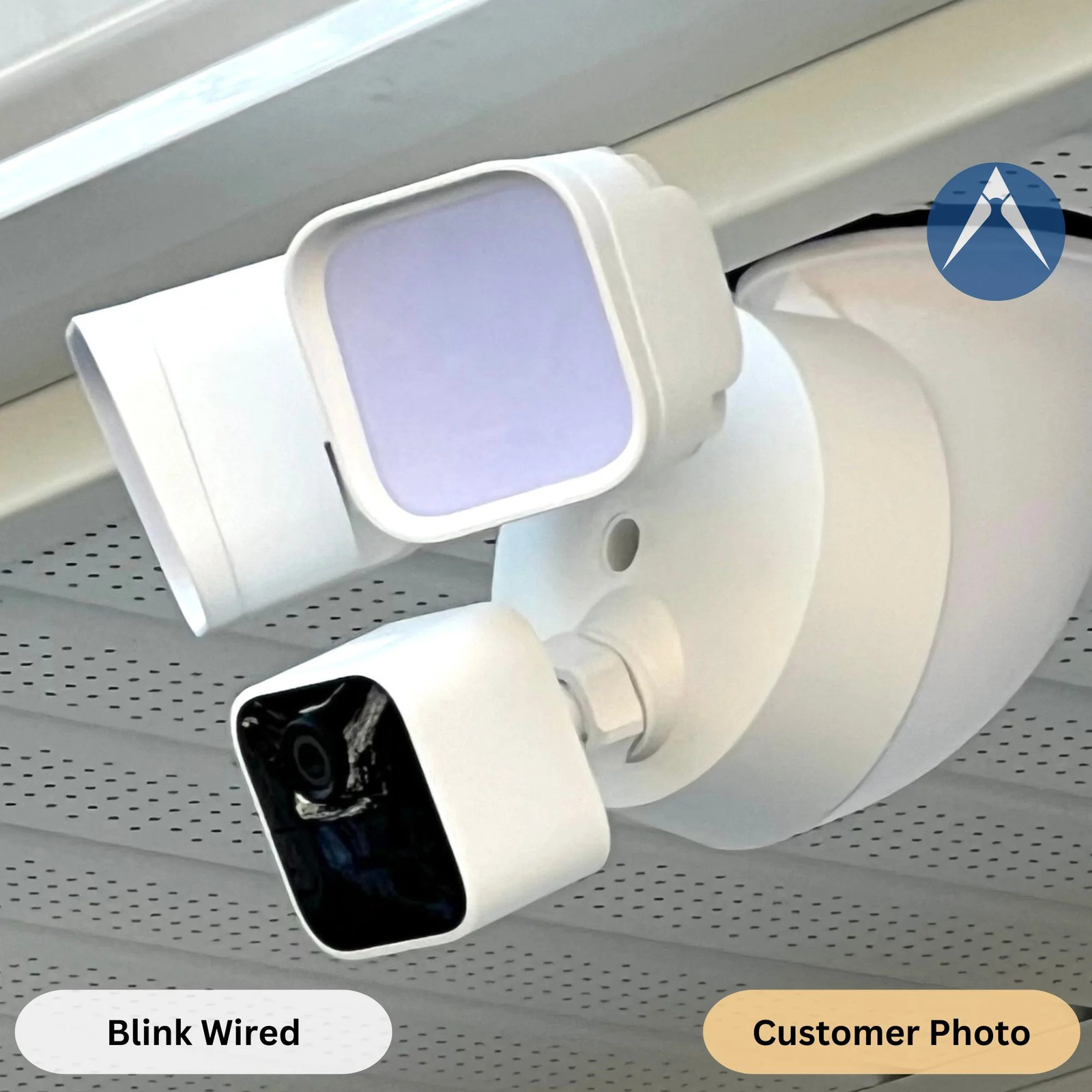 90-deg Soffit Mount for Floodlight Cameras – Ring Pro/Plus, Blink, Wyze & more
