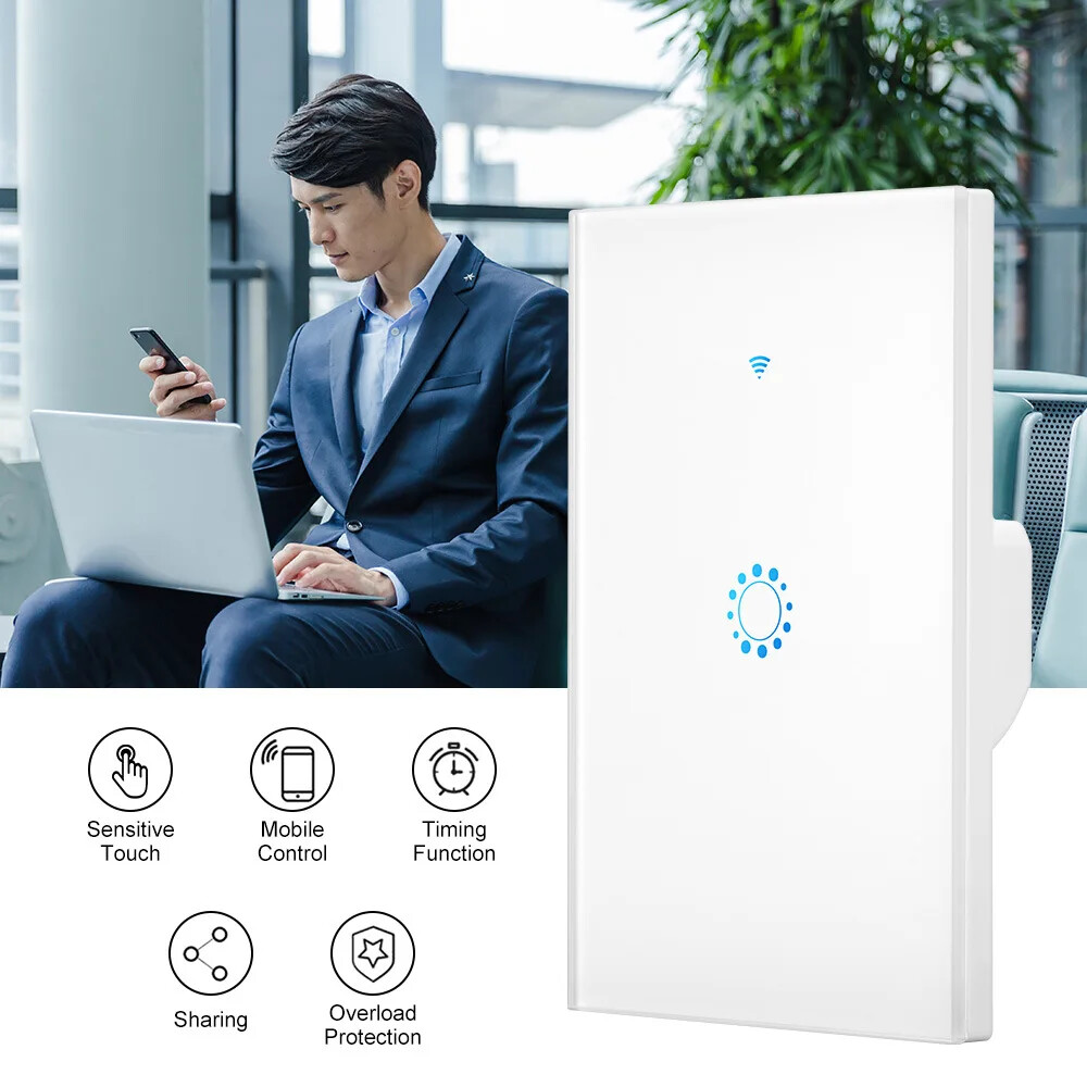 WIFI Smart Light Wall Switch Tuya/Ewelink Touch APP Control By Alexa Googl Home