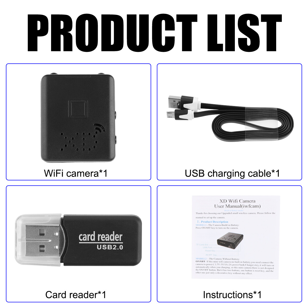 Mini WiFi Camera 1080P HD Recorder Motion Night Vision Home Security Camcorder