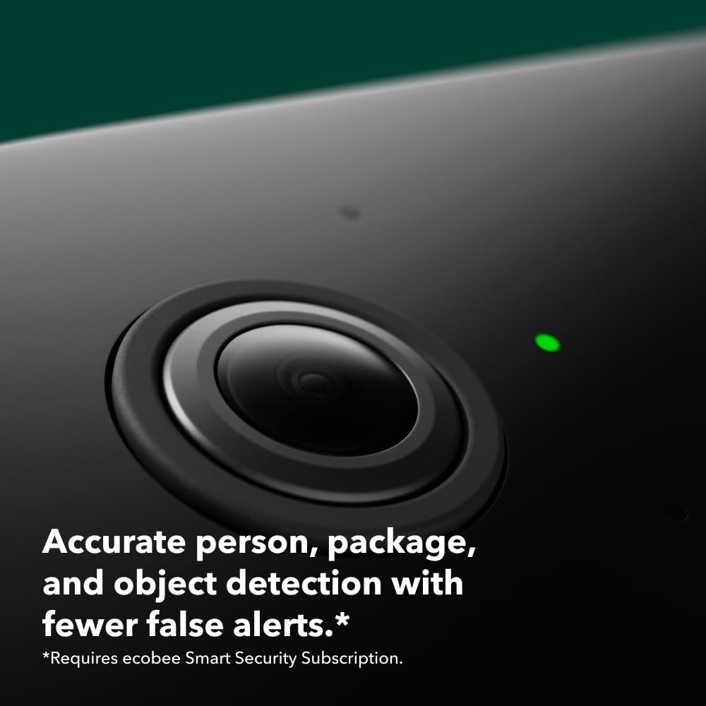ecobee Smart Video Doorbell Camera (Wired) – with Industry Leading HD Black