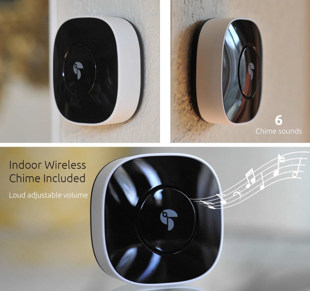 NEW Toucan Wireless Video Doorbell System w/ Rechargeable Battery Live Feed App