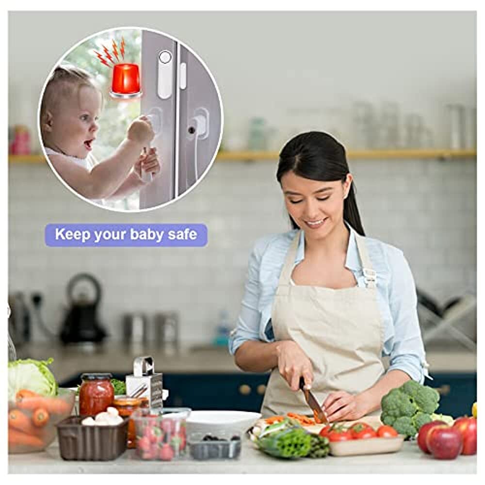 Home Security 120dB Wireless Window Door Alarm Sensor Remote Control Entry Chime