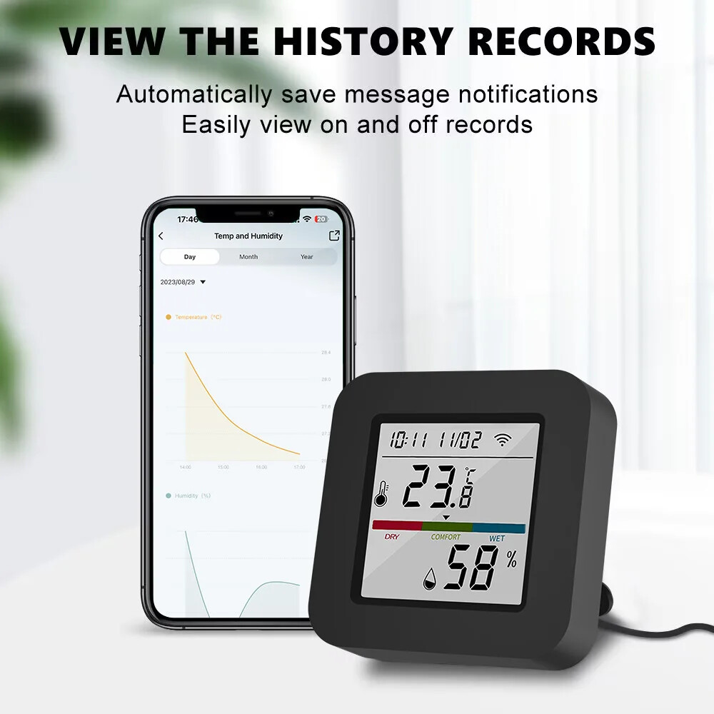 WiFi IR Universal Remote Control Temperature and Humidity Sensor Smart Life App